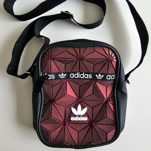Adidas Issey Miyake Holographic Wine Red Sling Bag One Shoulder Bag